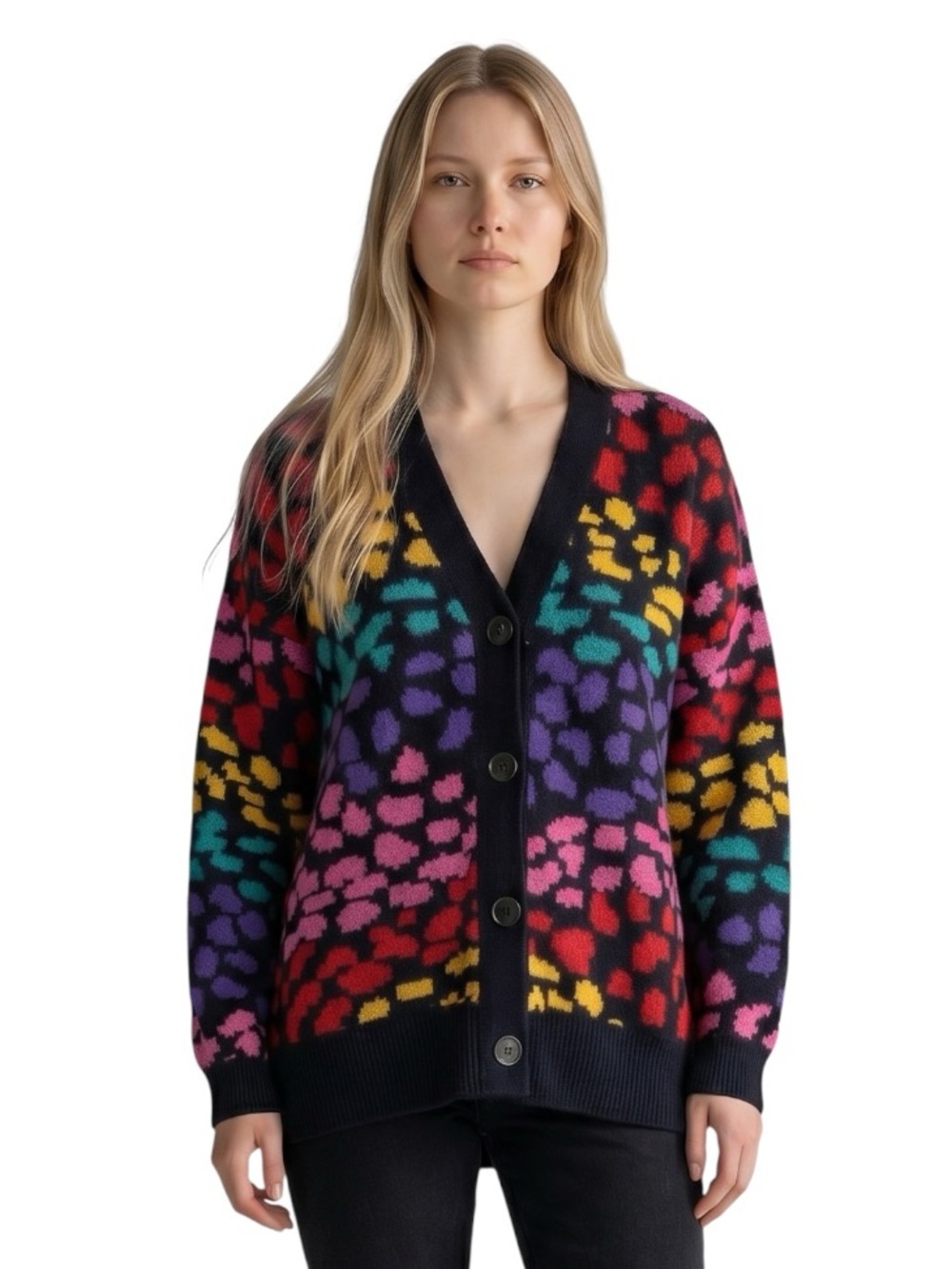 Farm Rio Rainbow Leopard Cardigan - Picture 4 of 11